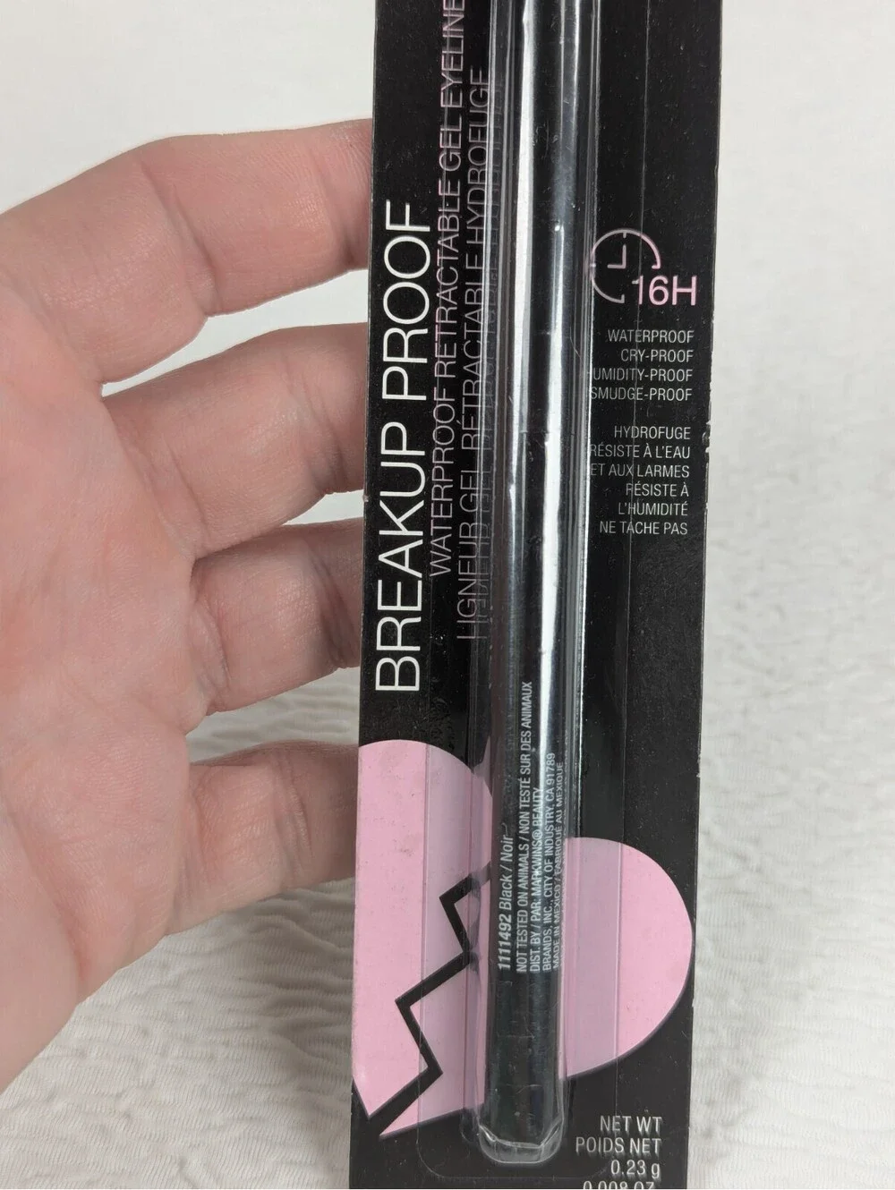 Wet n Wild Eyeliner 1111492 Black Noir - Mega Volume Mascara C156A Very Black